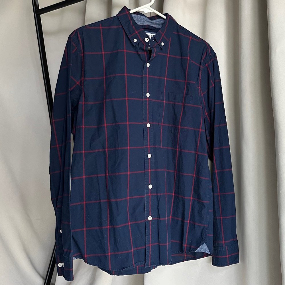 MENS express button-up shirt